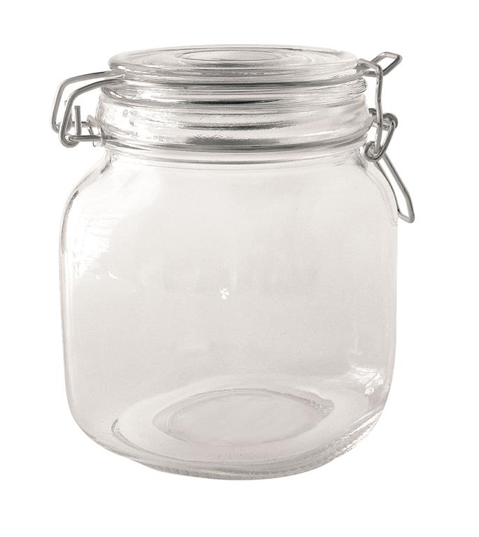 cualquier cosa Y agradable FRASCO HERMETICO VIDRIO TRANSPARENTE 1 L. Art. 1113998. Home Deco. Nouvelle  Cuisine - Walplo importador de Bazar y Gastronomía